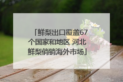 鲜梨出口覆盖67个国家和地区 河北鲜梨俏销海外市场