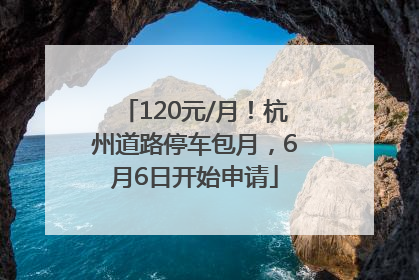 120元/月！杭州道路停车包月，6月6日开始申请