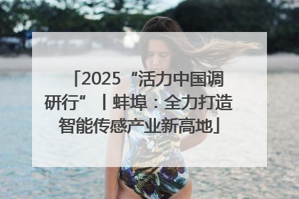 2025“活力中国调研行”丨蚌埠：全力打造智能传感产业新高地