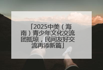 2025中美（海南）青少年文化交流团抵琼，民间友好交流再添新篇