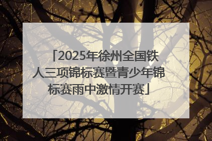 2025年徐州全国铁人三项锦标赛暨青少年锦标赛雨中激情开赛