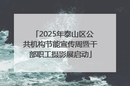 2025年泰山区公共机构节能宣传周暨干部职工摄影展启动