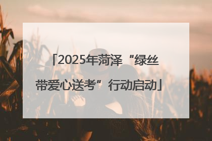 2025年菏泽“绿丝带爱心送考”行动启动