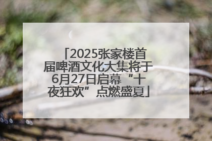 2025张家楼首届啤酒文化大集将于6月27日启幕“十夜狂欢”点燃盛夏