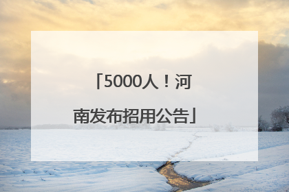 5000人！河南发布招用公告
