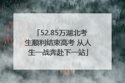 52.85万湖北考生顺利结束高考 从人生一战奔赴下一站