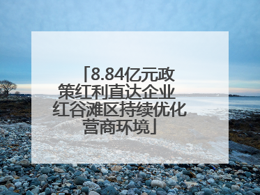 8.84亿元政策红利直达企业 红谷滩区持续优化营商环境