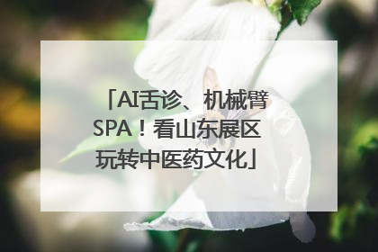 AI舌诊、机械臂SPA！看山东展区玩转中医药文化